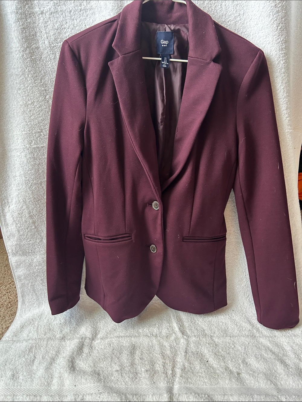 GAP Women's Maroon Tailored Blazer